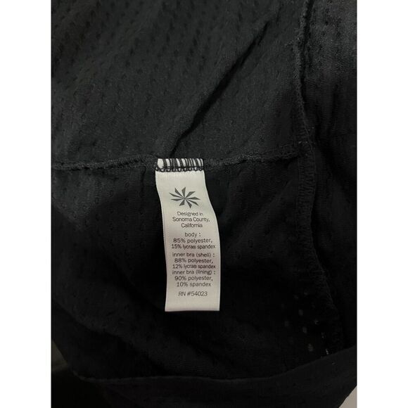 Athleta Women's Cobra Dot Invigorate Tank Top Size Small Black Gray Activewear - Picture 6 of 9